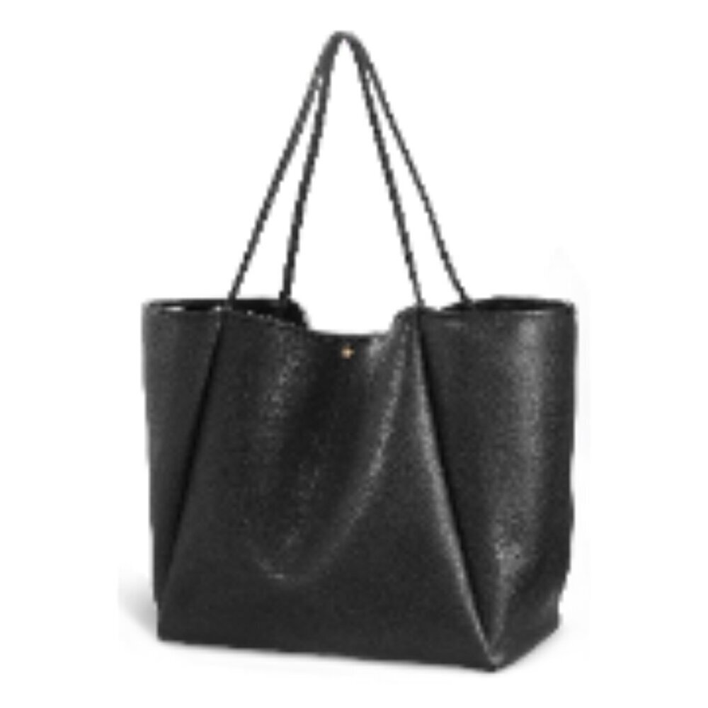 Oversize PU Leather Tote Weekender Bag Shopper Handbag Travel Purse